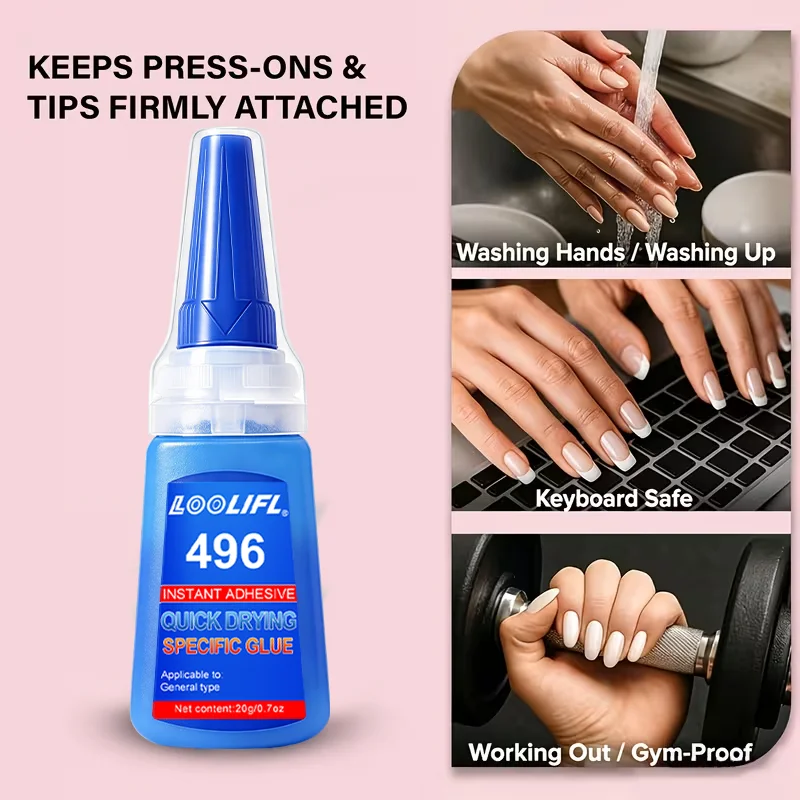 Gel per Estensione Unghie, Gel Duro Trasparente con Adesione Super Forte, Asciugatura Rapida e Durevole, Utilizzato per il Miglioramento delle Unghie Per unghie finte, unghie acriliche, unghie press-on e decorazioni per nail art. Rimane resistente anche durante il lavaggio delle mani, il lavaggio dei piatti, la composizione di messaggi o il praticare sport per un massimo di 30 giorni. Progettato Specificamente per Estensioni e Decorazioni delle Unghie - immagine 2
