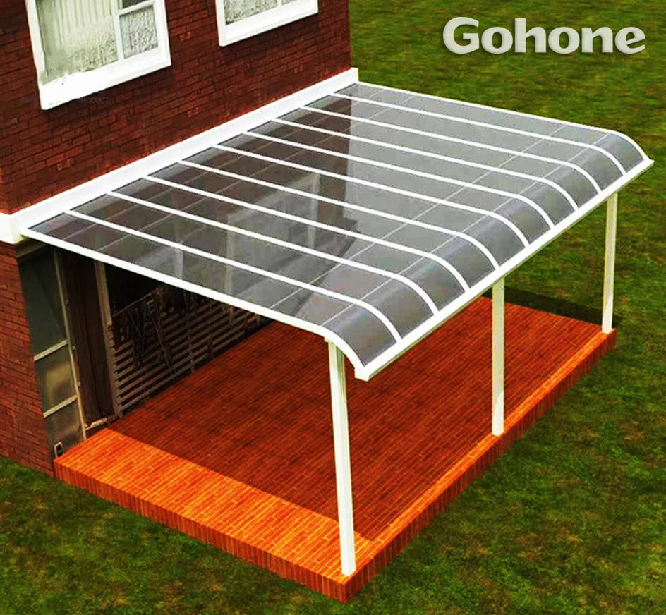 Aluminum canopy outdoor rainproof small courtyard awning balcony courtyard shed villa door canopy parking shed