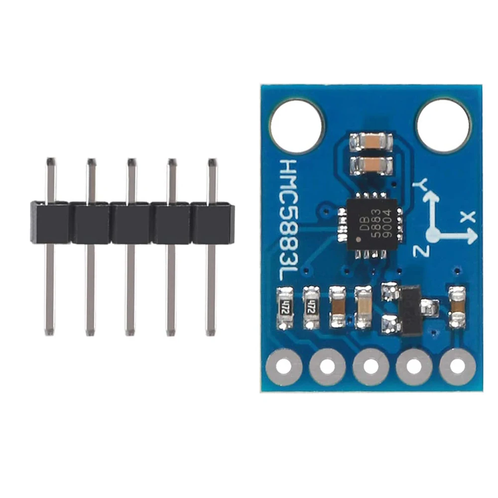 GY-273 QMC5883L 3-осевой компас, магнитометр, датчик, модуль платы IIC/I2C  для Arduino 3-5 В, высокая точность