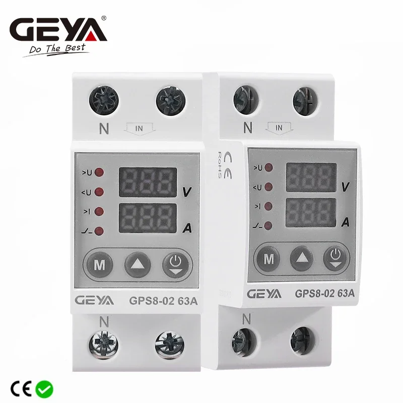 Protecteur De Tension GEYA 40A/63A 220V - Protection Contre Les Surtensions Et Sous-tensions