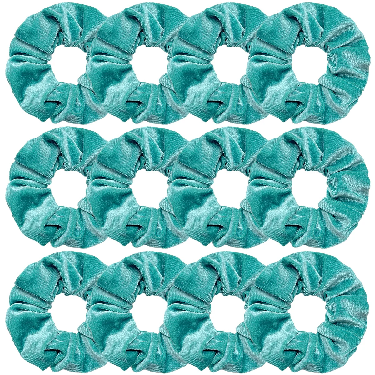 50PcsRetroVelvetHairScrunchieSetSolidColorElasticHairBands