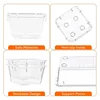 10-Piece Versatile Drawer Organizer Set - Clear Plastic Trays and Dividers in 4 Sizes for Perfect Makeup and Kitchen Storage 3