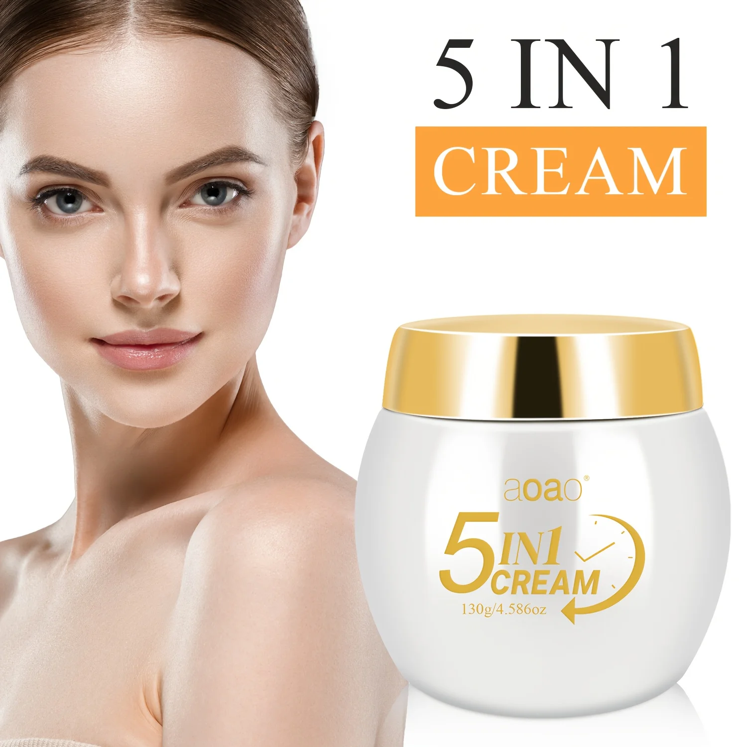 5-in-1 Moisturizing Cream with Collagen, Centella Asiatica Extract & Niacinamide – Firms, Smooths & Brightens Skin Make the Skin Appear Lighter, Brighter, or More Radiant