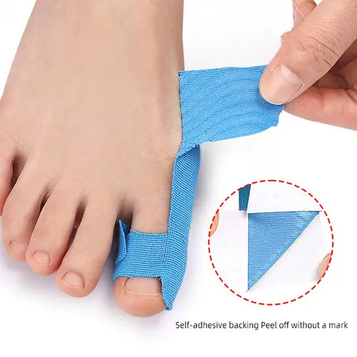 10PCS Precut Kinesiology Tape for Bunion,Bunion Corrector & Relief,Big Toe Support Pain Relief,Hypoallergenic Latex-Free Tape - Image 2