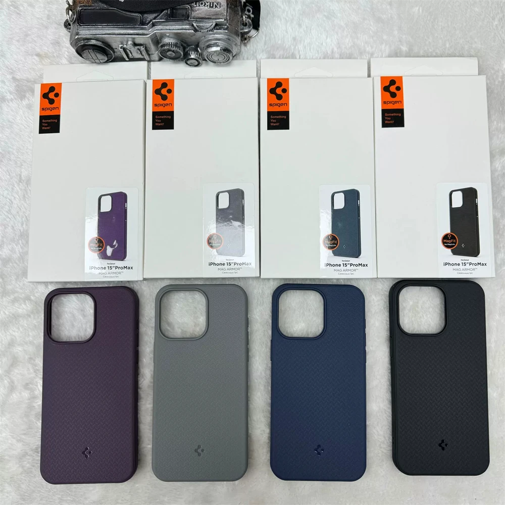 Spigen TPU Matte Magnetische Soft-Hülle für iPhone 18 17 Pro Max 16 Plus 15 14 13 12 Pro Max Air für Magsafe Wireless Charging Cover