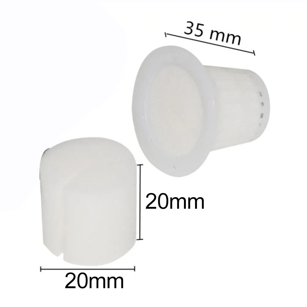 50PCS Plant Net Cup 50PCS Cylinders Sponge For Hydroponics Aquaponics Orchids Plant Starting UV Resistant Plastic Net Cups