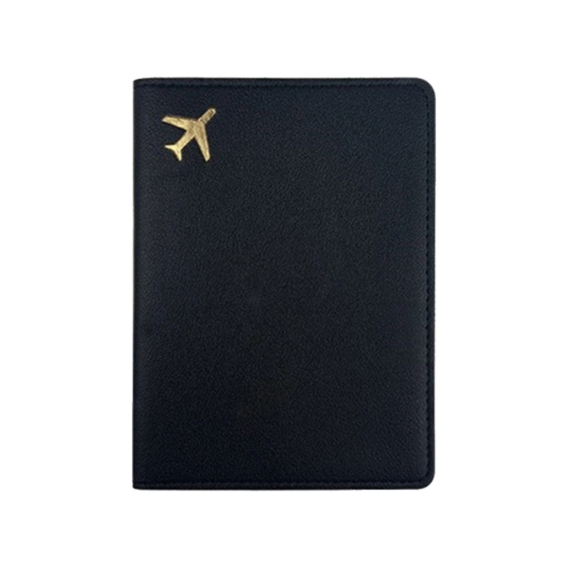 

PU Passport Holder Simple Plane Design Credit Card Case for Men and Women Wedding Gift 517D