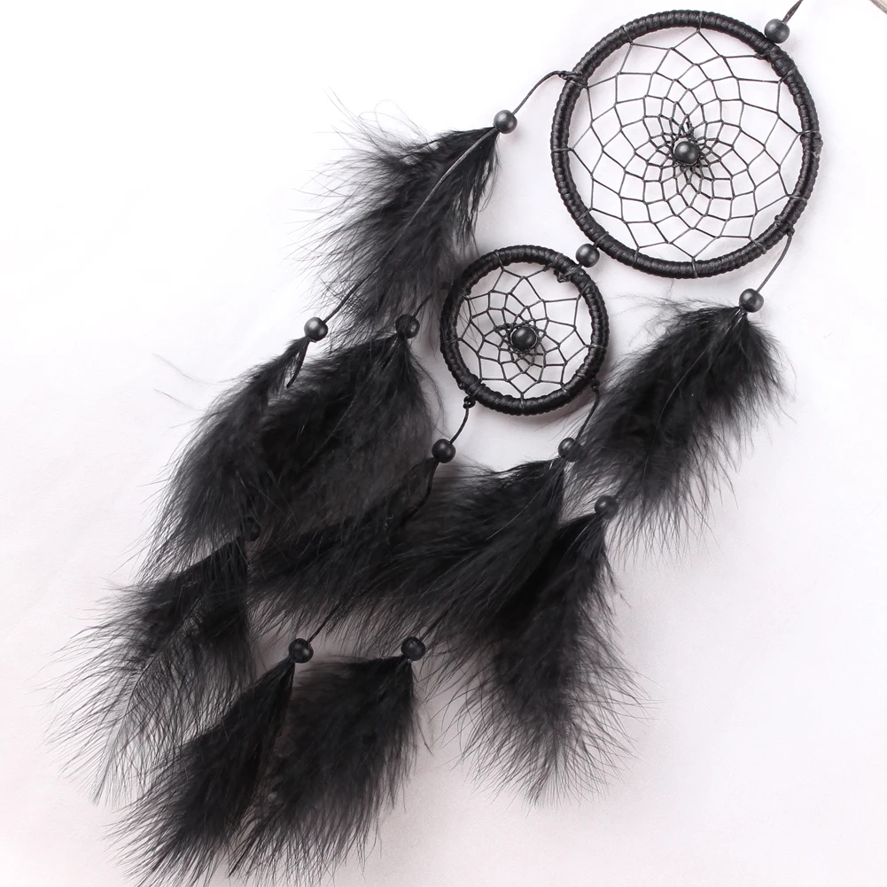 Feather Pendant Wind Chimes Decor DIY Handmade Dream Catcher Material Kit charm decoration glass pendant ornament
