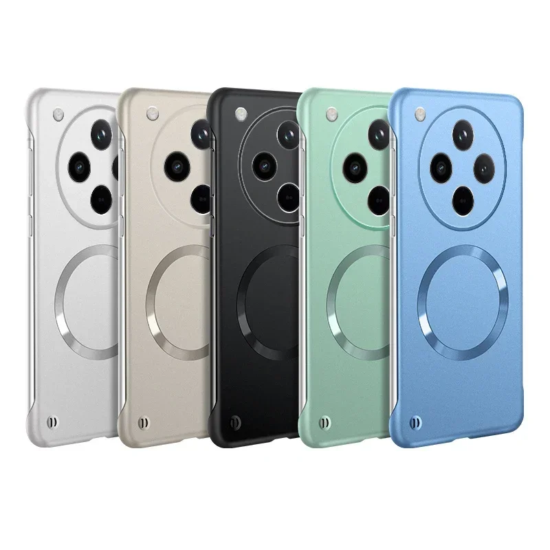 Luxury Ultra Thin Metallic Frameless Magnetic Case with Magsafe – Shockproof Protective Cover