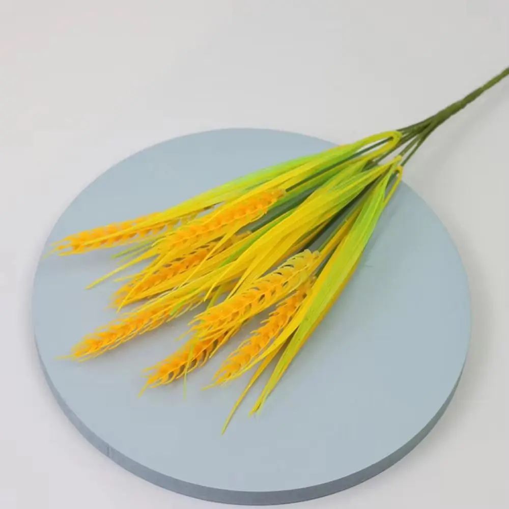 7 künstliche Weizenähren, goldene Blumendekoration, simulierte Reisaähren, simulierter Reisanbau im pastoralen Stil – Detail 8