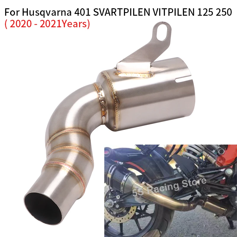 

For Husqvarna 401 125 250 SVARTPILEN VITPILEN 2020 2021 2022 Motorcycle Exhaust Muffler Link Pipe Modified Eliminator Enhanced