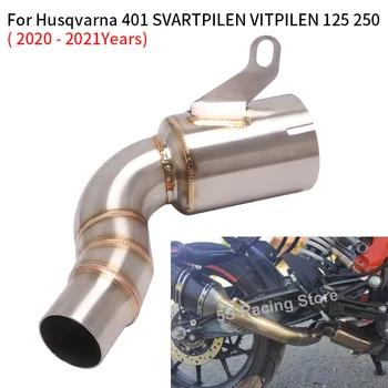 For Husqvarna 401 125 250 SVARTPILEN VITPILEN 2020 2021 2022 Motorcycle Exhaust Muffler Link Pipe Modified Eliminator Enhanced