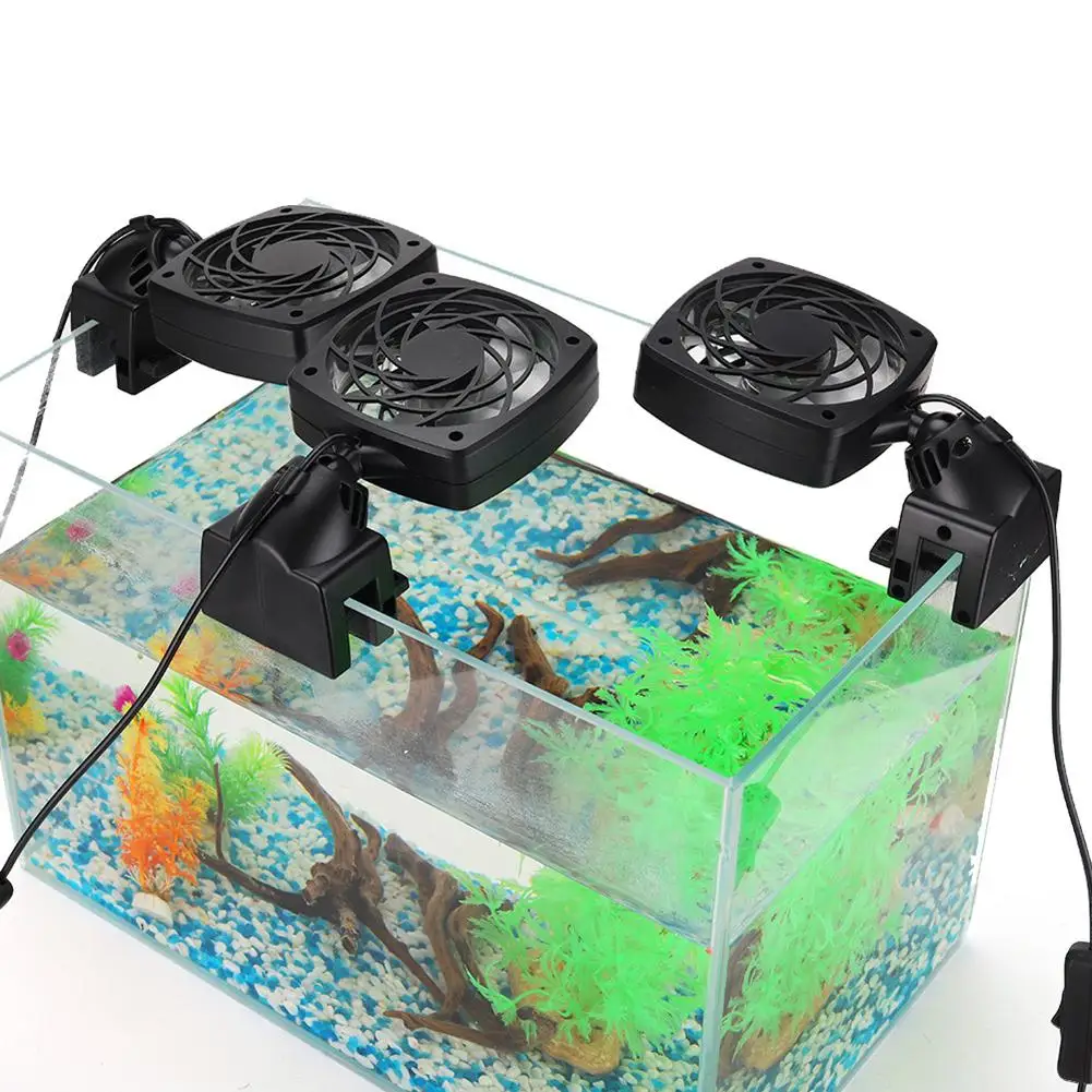

Fish Tank Mini Cooling Fan Heat Dissipation Adjustable Wind Speed Electric Fan Fish Tank Aquarium Accessory