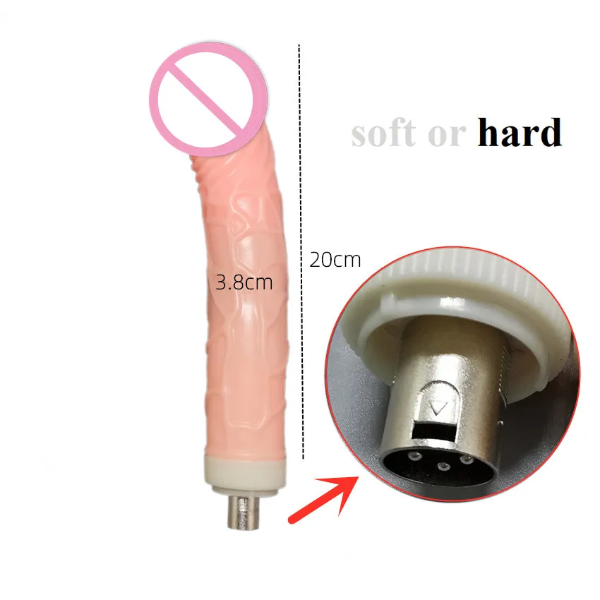 Sex Toy Machine Dildo Attachments 3XLR Connector Penis Female Masturbation Men Anal Plug Women Dildo Plugs