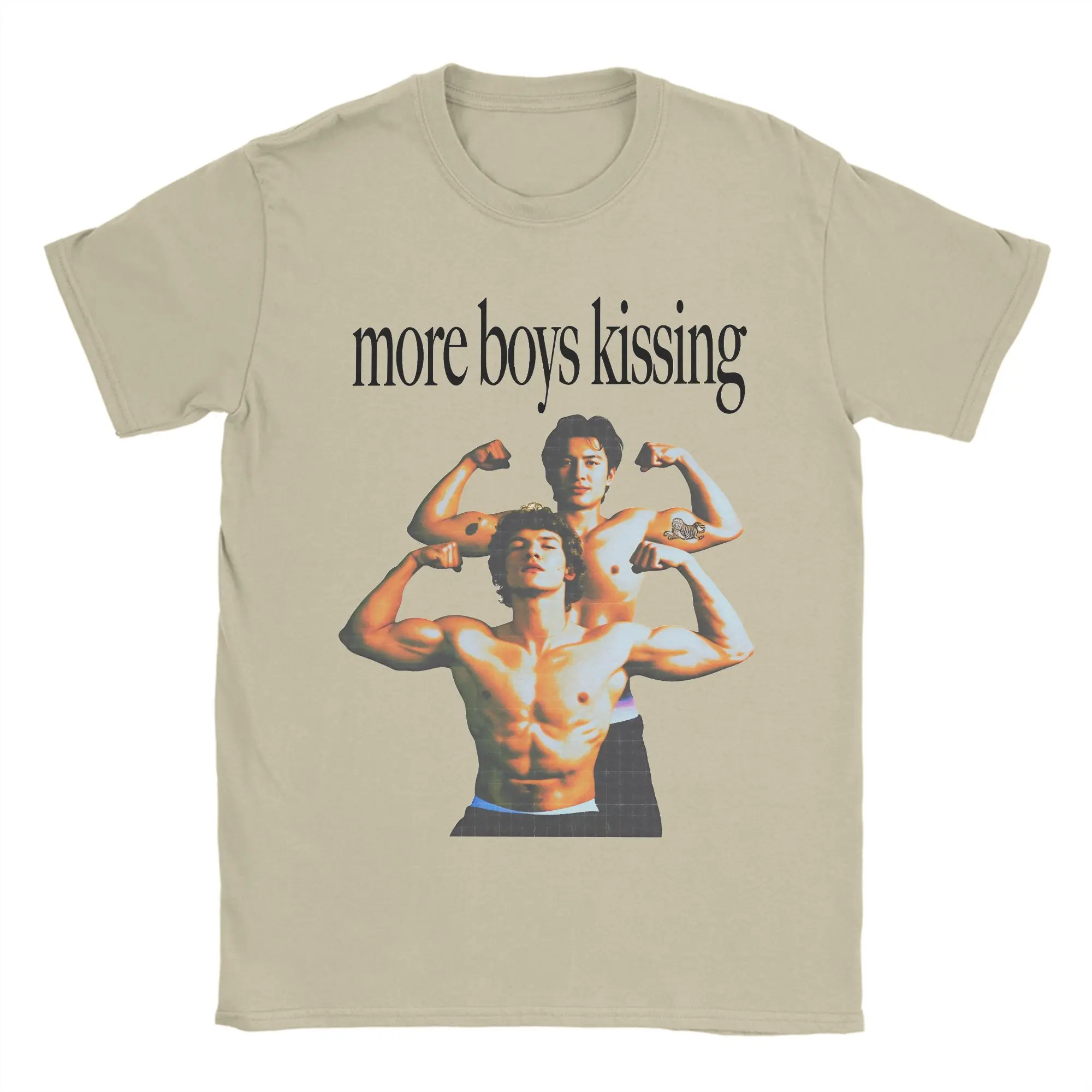 Men's Hip Hop Beach Tee – Y2K Print Cotton T-Shirt Gift