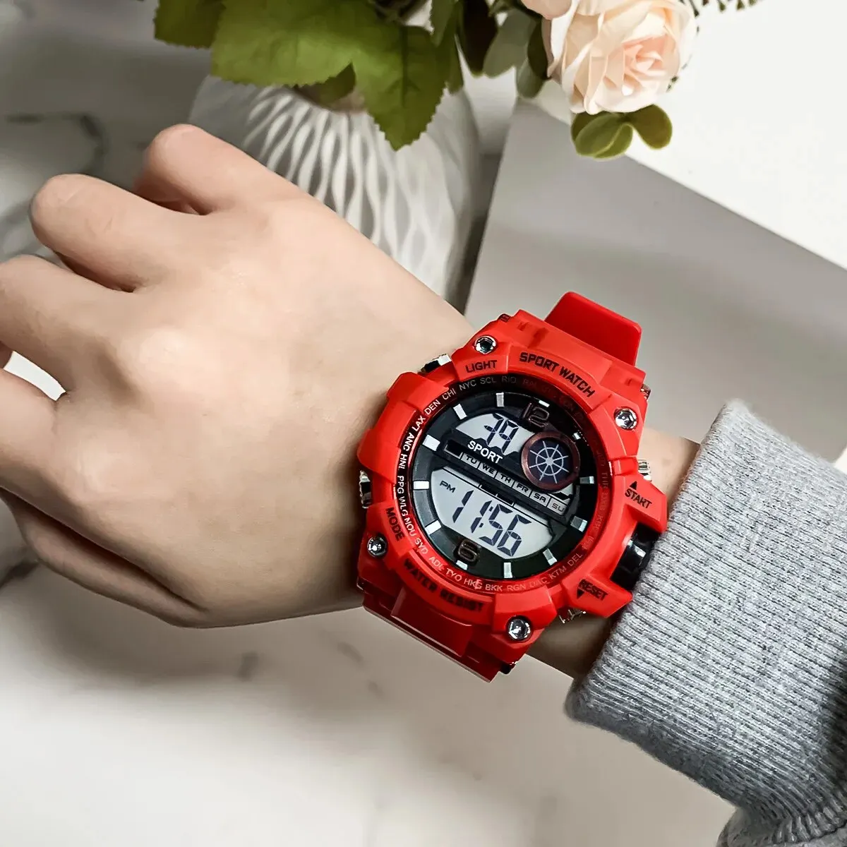Multi Functional MEN'S Handsome Youth Sports Watch