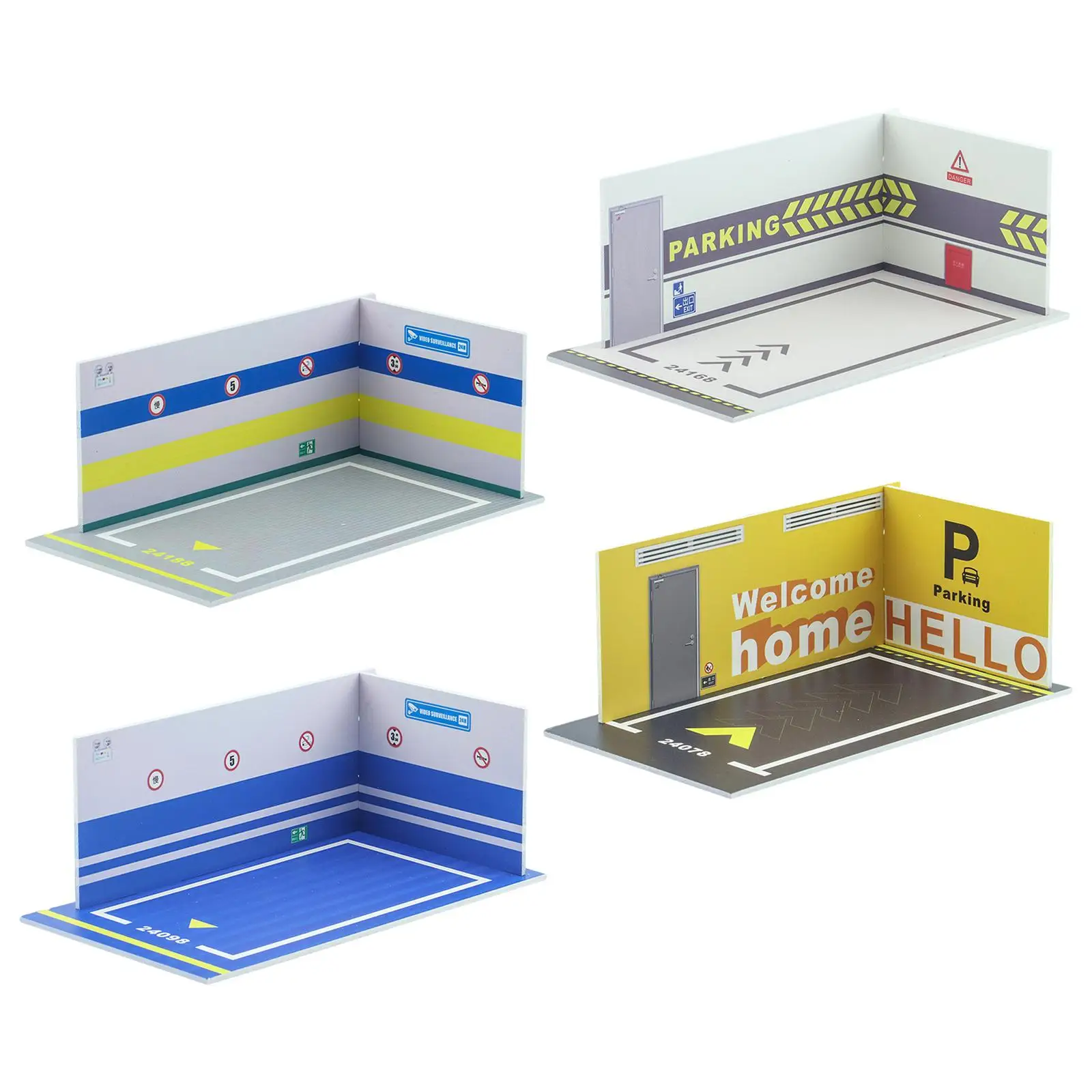 1:32 자동차 차고 모델 배경 벽 장식 주차 공간, 침실 선물