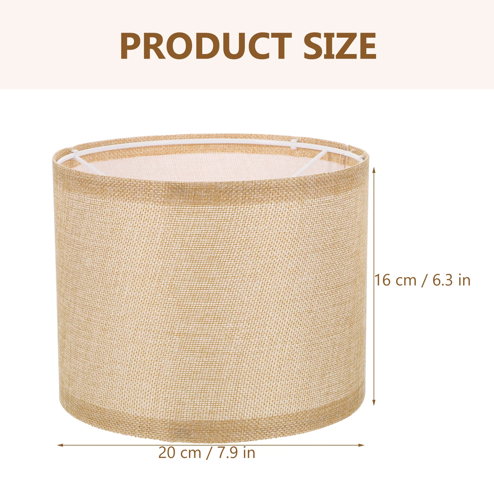 

Minkissy Lamp Shades Linen Lamp Shade Replacement Natural Linen Medium Drum Lamp Shade Desk Detachable Lampshade Linen