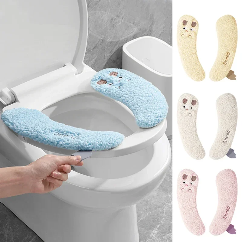 Winter Toilet Seat Kids Toilet Training Cushion Household Toilet Adhesive Seat Cover Seasonal Universal Bathroom Seat Cushion 3