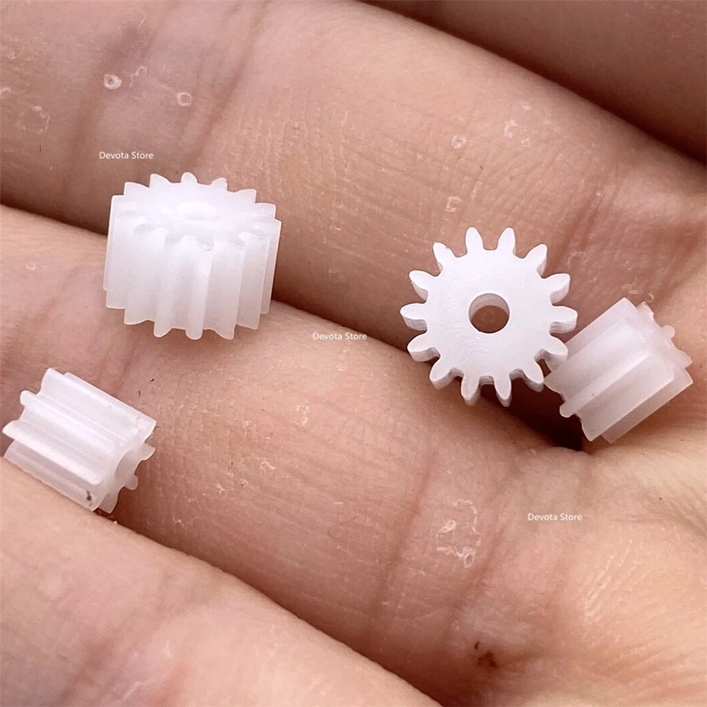 0.5M 8/9/10/11/12/13/14/15/18 Teeth DIY Motor Plastic gear 0.5/2/3MM Hole Diameter