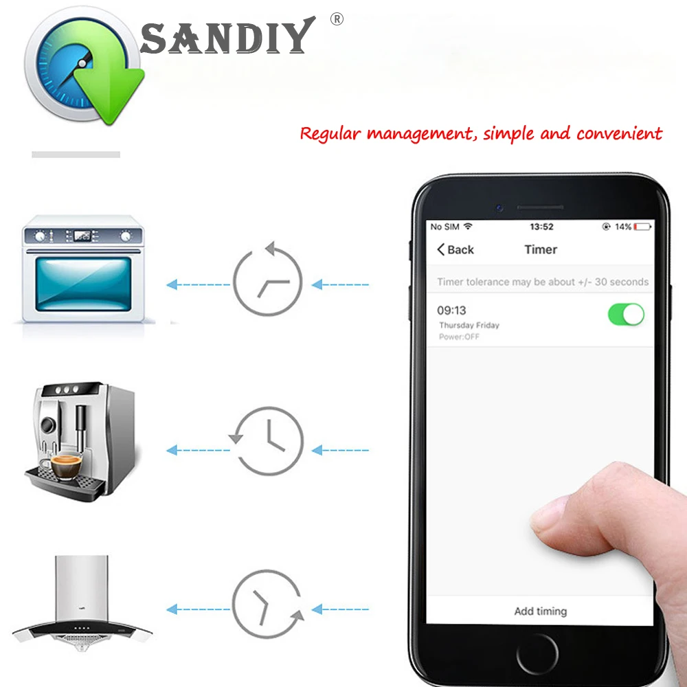 SANDIY    , 16a 250v ̱ ߿  ܼƮ    Ʈ   2 ÷