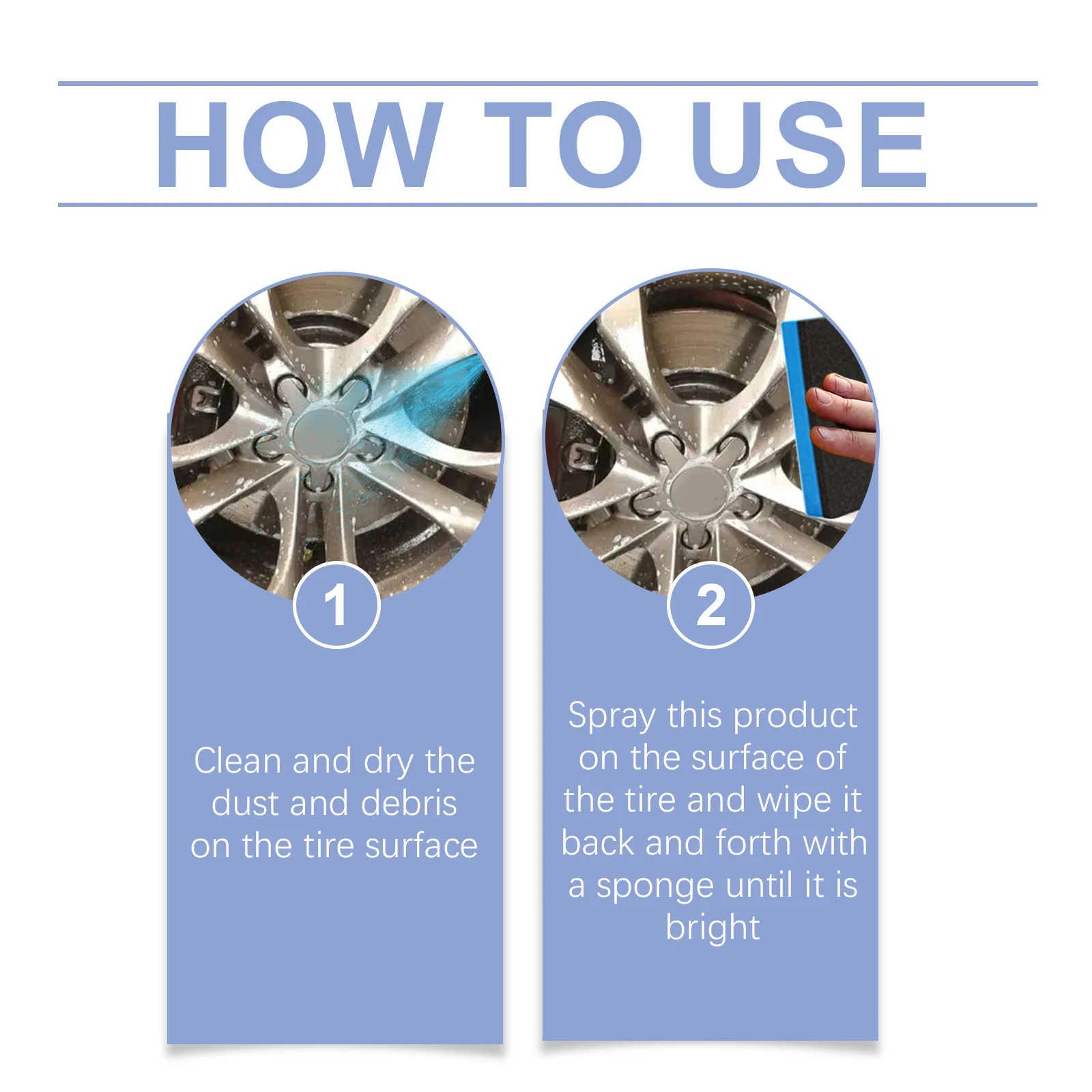 Car Tire Renewal Spray,Long-Lasting Tire Shine Protectant Glaze,Waterproof&Stain-Resistant Formula,Tire Cleaner&Restorer (120ml)
