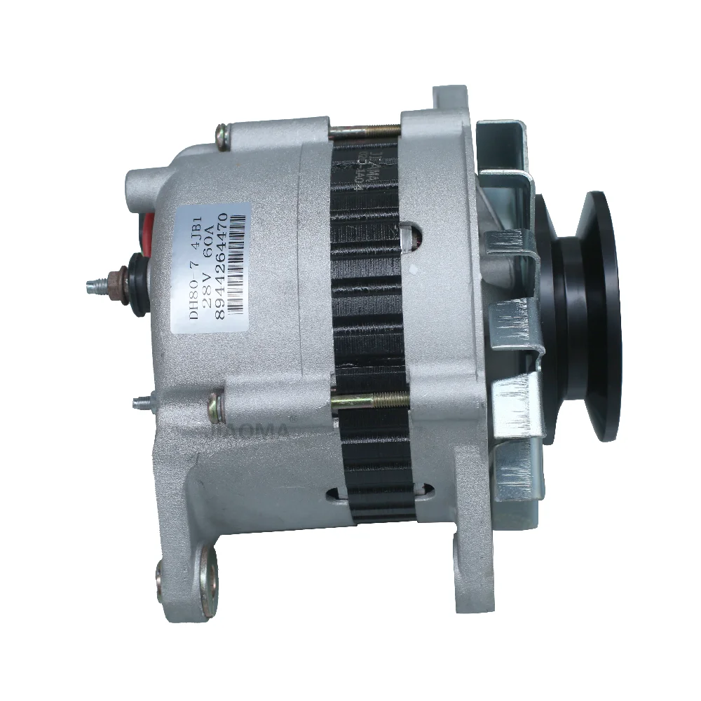 

8944264470 894338870 8944047900 8944620570 8943388470 24V 60A Excavator Alternator for C240 4JB1 C330 903C DH80-7 R80-7