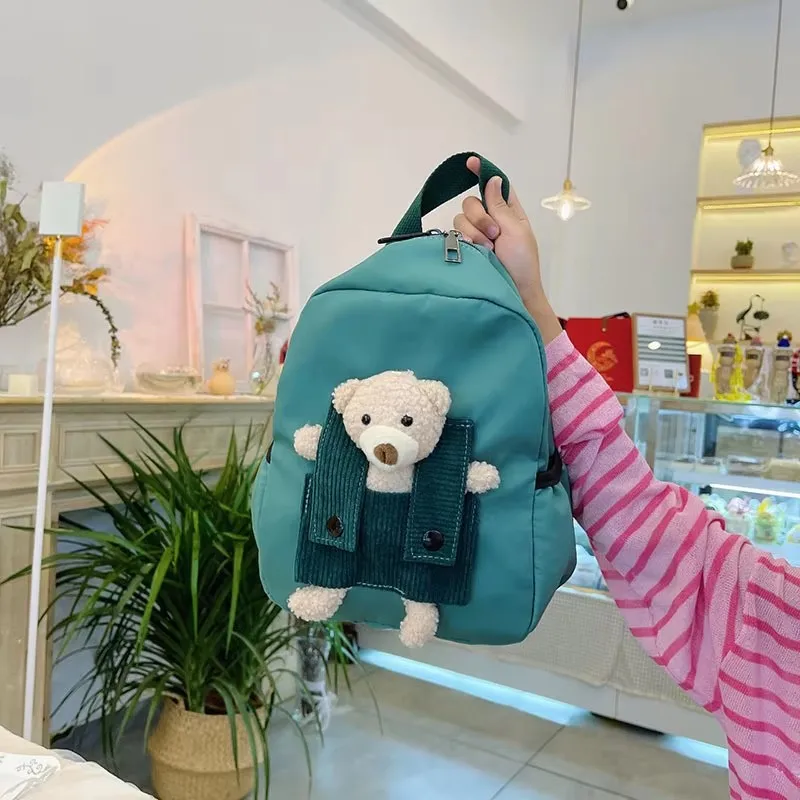 Personalized Children's Backpack Printed Backpack Customized Name, Cute Plush Bear children's portable Backpack, Boys And Girls 3