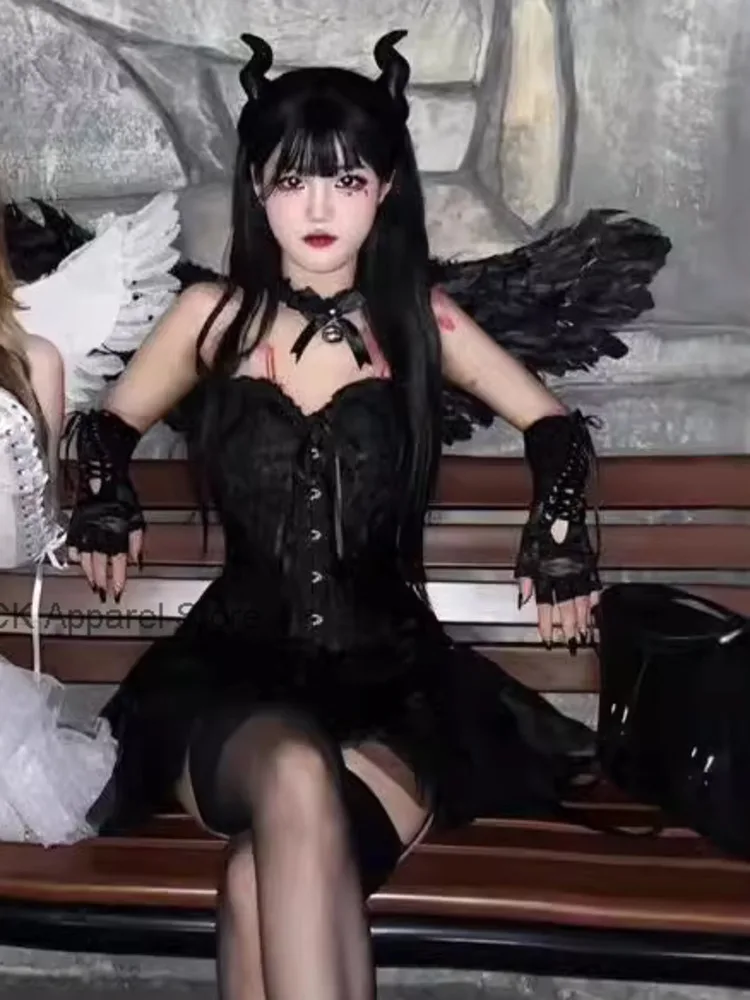 コスプレ衣装 MAJOH MINI DEVIL ANGEL WING DRESS(BLACK) MINI DEVIL ANGEL WING DRESS (RED x BK) – MAJOH