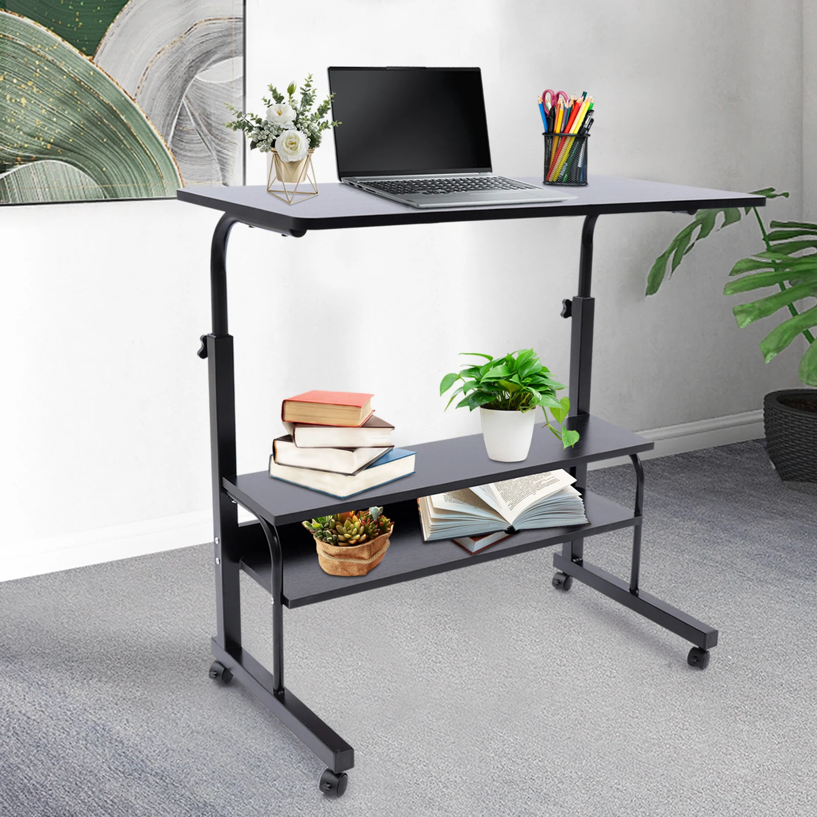 rolling-sofa-side-table-coffee-end-table-snack-laptop-stand-bed-mobile-writing-desk-shelf-height-adjustable-w-4-removable-wheel