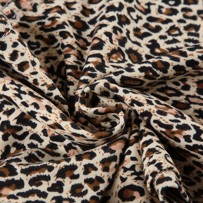 Contrast Lace Trim Leopard Print 2 Pieces Sets Womens Sleeveless Cropped Camisole And Skinny Shorts Rave Baddie Outfits
