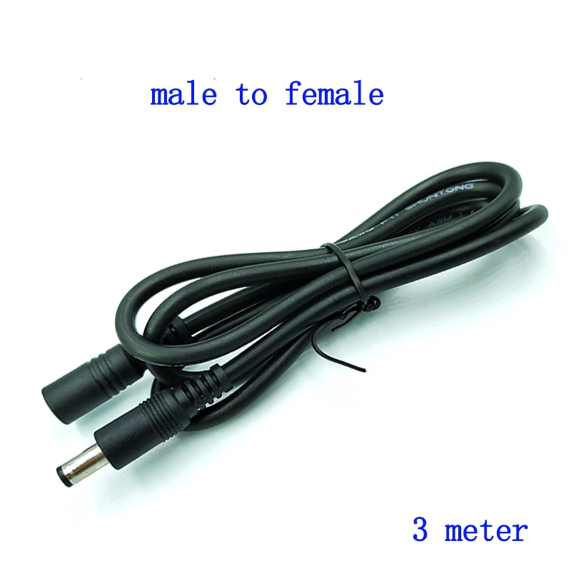 1 Stück 5,5x2,1/2,5 DC-Stecker auf DC-Buchse mit 20AWG Kupferdraht, 1M 2M 3M lang, 5525 5521 DC-Steckverbinder – Detail 9