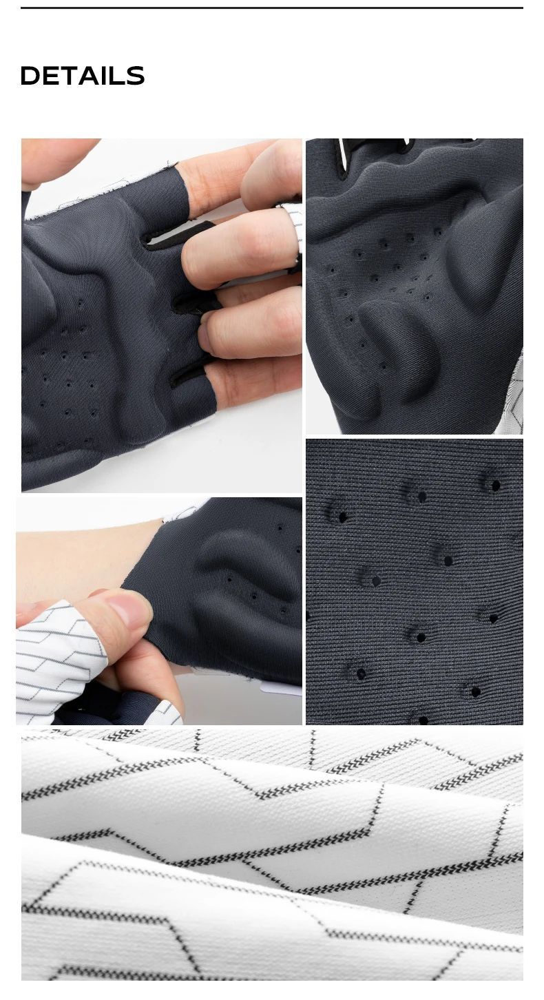 ROCKBROS Atmungsaktive Fahrradhandschuhe Vollfinger MTB Straßensport Fahrrad Lange Handschuhe Stoßdämpfung SBR Touchscreen Fahrradhandschuhe – Detail 13