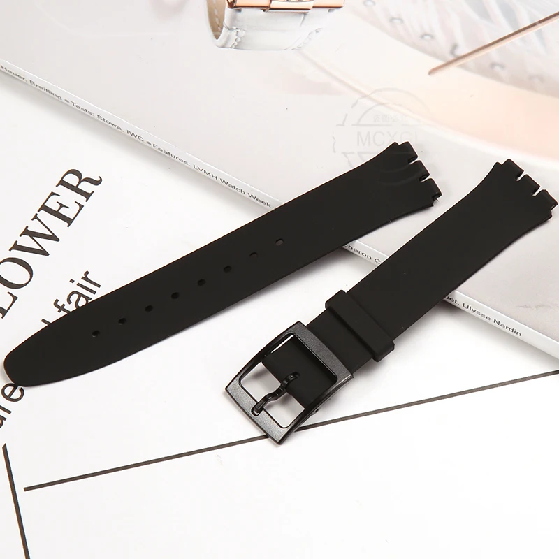 Silicone Strap For Swatch SFS103 SFV107 SFN120 SFK397 SFK360