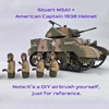 COOLBANK 1/16 WWII U.S.A. Vehicle Captain 1938 HLC-0003 Army Soldier Military themes Model figure soldier( For US. Stuart M5A1 ) 2
