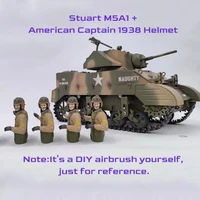 COOLBANK 1/16 WWII U.S.A. Vehicle Captain 1938 HLC-0003 Army Soldier Military themes Model figure soldier( For US. Stuart M5A1 ) 2