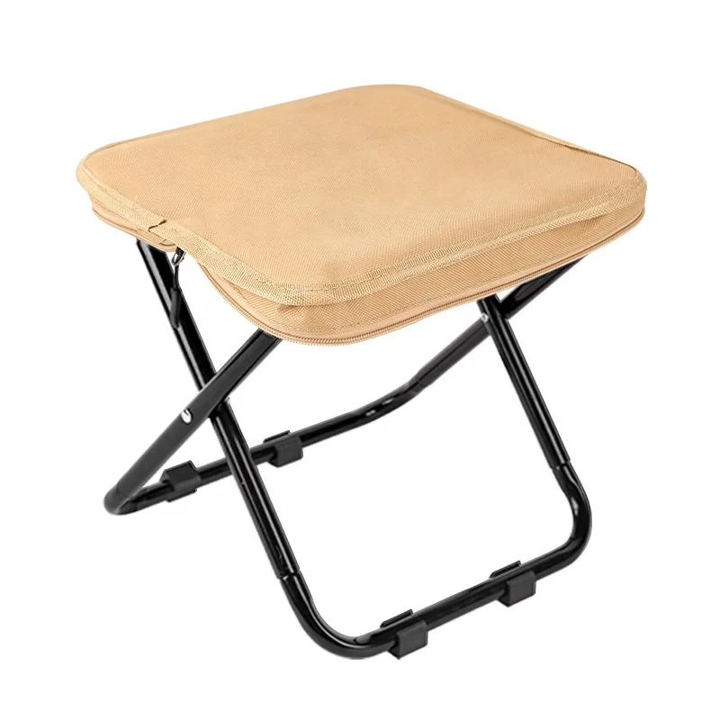 #Factory Wholesale Mini Stool Portable Outdoor Folding Chair Light Weight Metal Foldable Design for Travel Camping Fishing