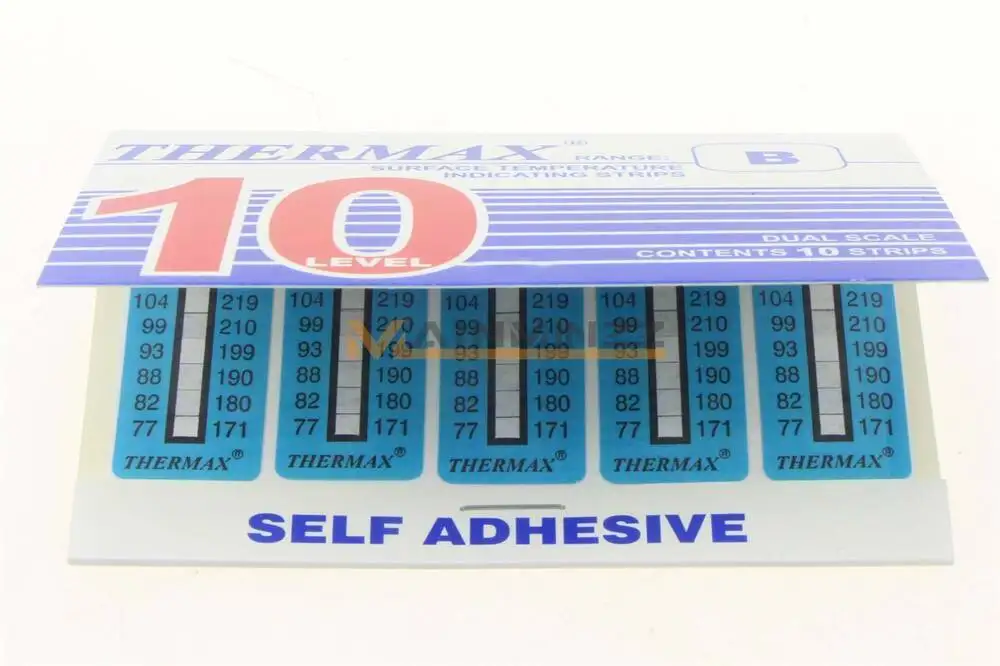 TMC10stripsTHERMAXTemperatureLabel10LevelRangeB77127C171