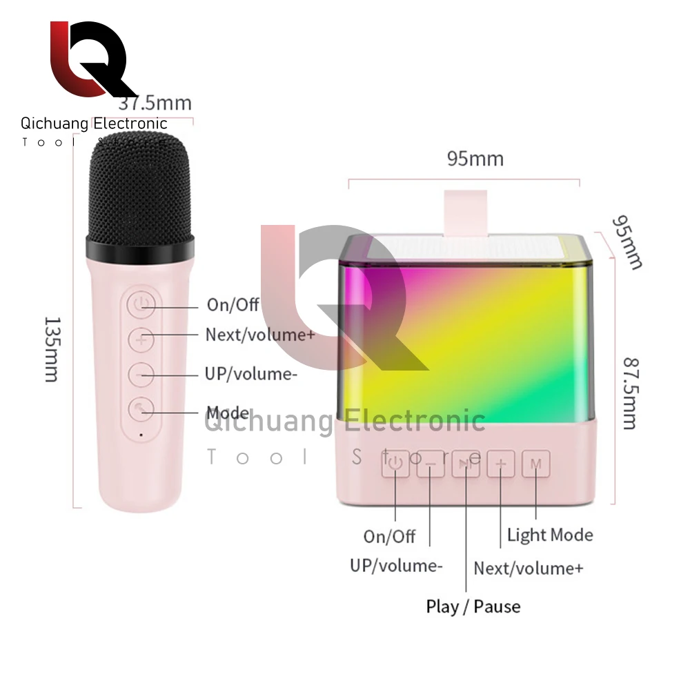 Karaoke speaker K12 bluetooth speaker high-end small home KTV karaoke microphone professional singing bluetooth speaker microphone for children bluetooth speaker mini bluetooth speaker