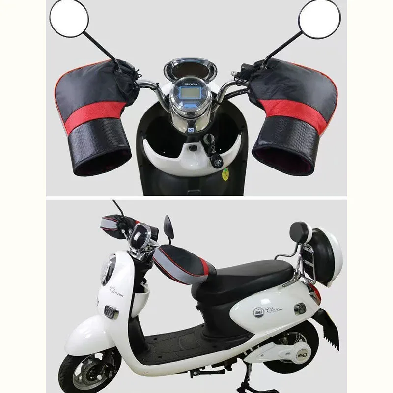 Manchons Universels Pour Guidon Moto/scooter - épais, Imperméables, Chauds, Avec Gants Intégrés - 10