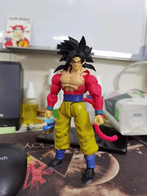 Bandai espíritos shf dragon ball gt super saiyan 4 filho goku kawaii anime  figura modelo dos desenhos animados figura de ação crianças brinquedos  colecionáveis - AliExpress