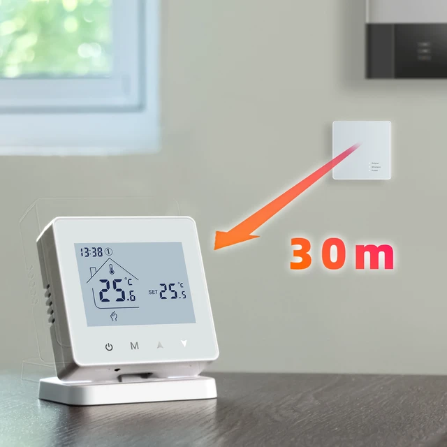 Tuya casa inteligente WiFi inalámbrico termostato rf433 inalámbrico