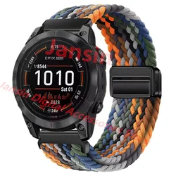 Enhanced Nylon Loop Magnetic Strap - Quick Fit 26mm/22mm Band, Premium Weave Design - Quick Fit 26mm (Style 3)