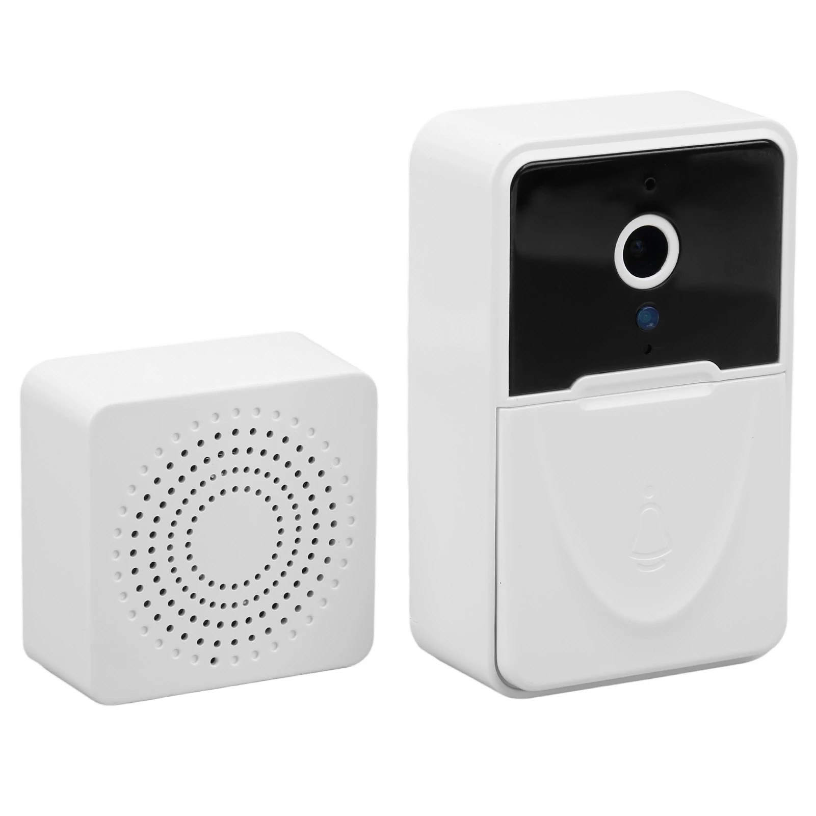 HD Door Doorbell Camera Two Way Voice 1000mAh Cloud Storage Encryption Wireless Doorbell with Indoor Ding Dong Machine for Home