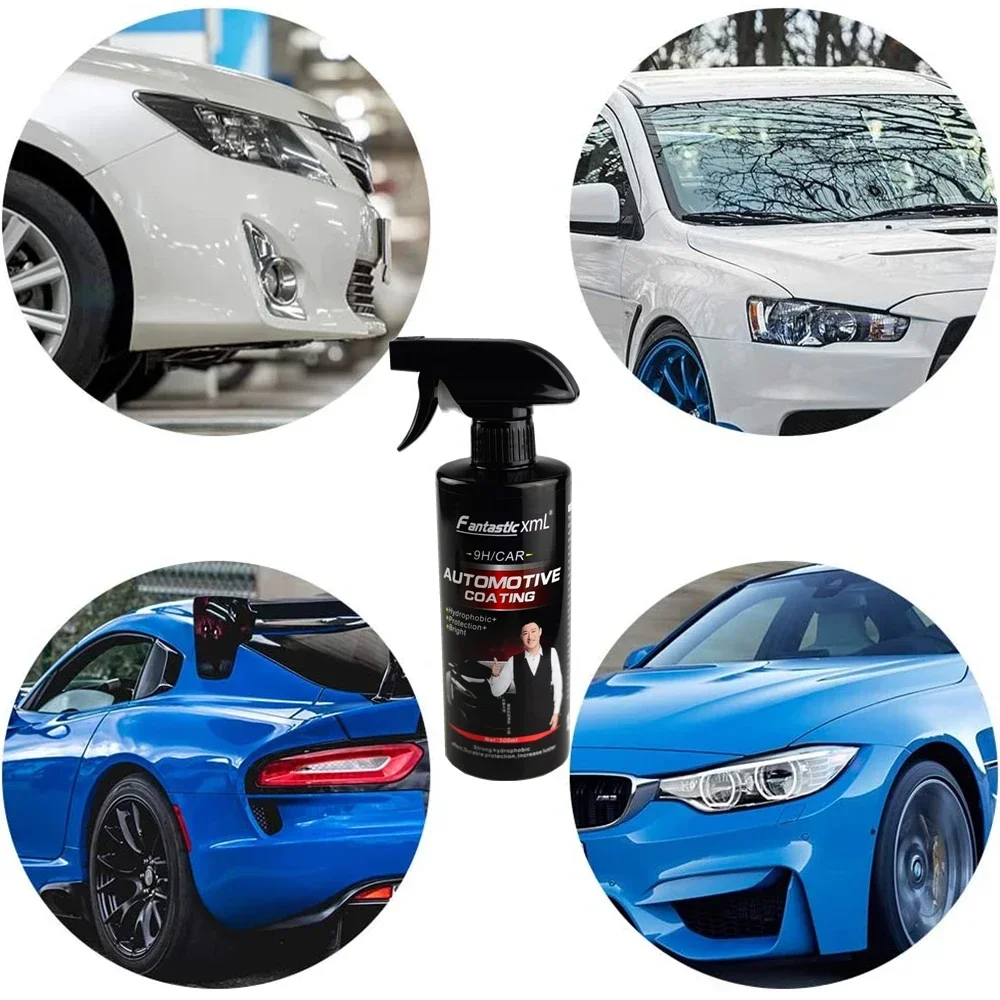 Ceramic Car Coating 500ML Nano Liquid Glass Plated Crystal Hydrophobic Waterproof Polishing Paint Hardness Liquid Glass auto paint coating spray for Cars