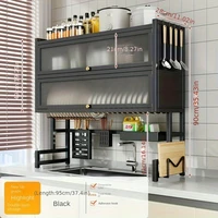 Sorty™ Over the Sink Dish Drying Rack with Cabinet – Dustproof Kitchen Storage Organizer