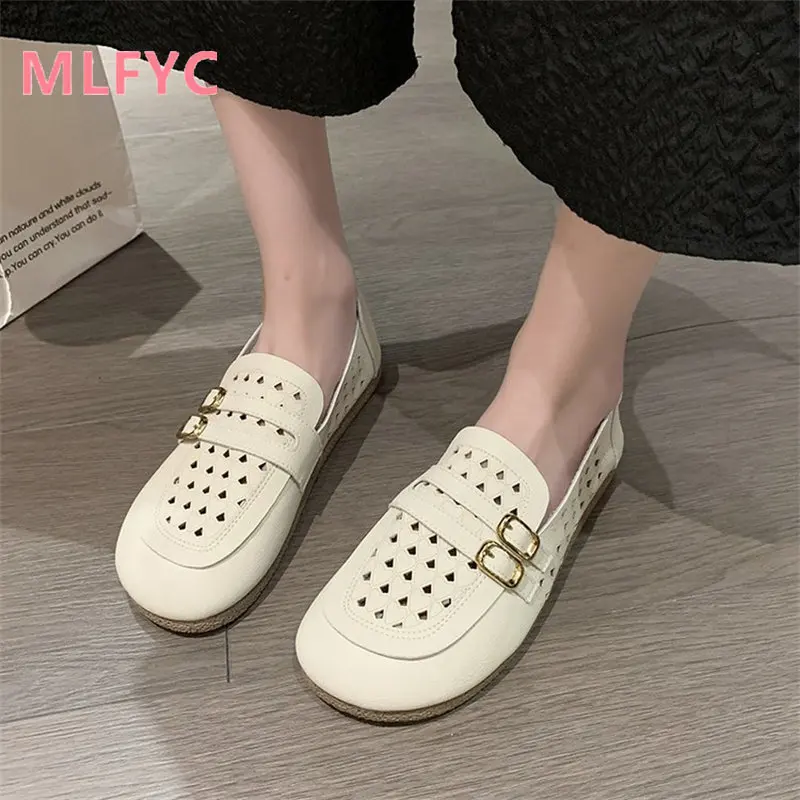 

2023 Spring New Casual Soft Sole Temperament Solid Color Fashion Single Shoes Women's Breathable and Comfortable Single Shoes