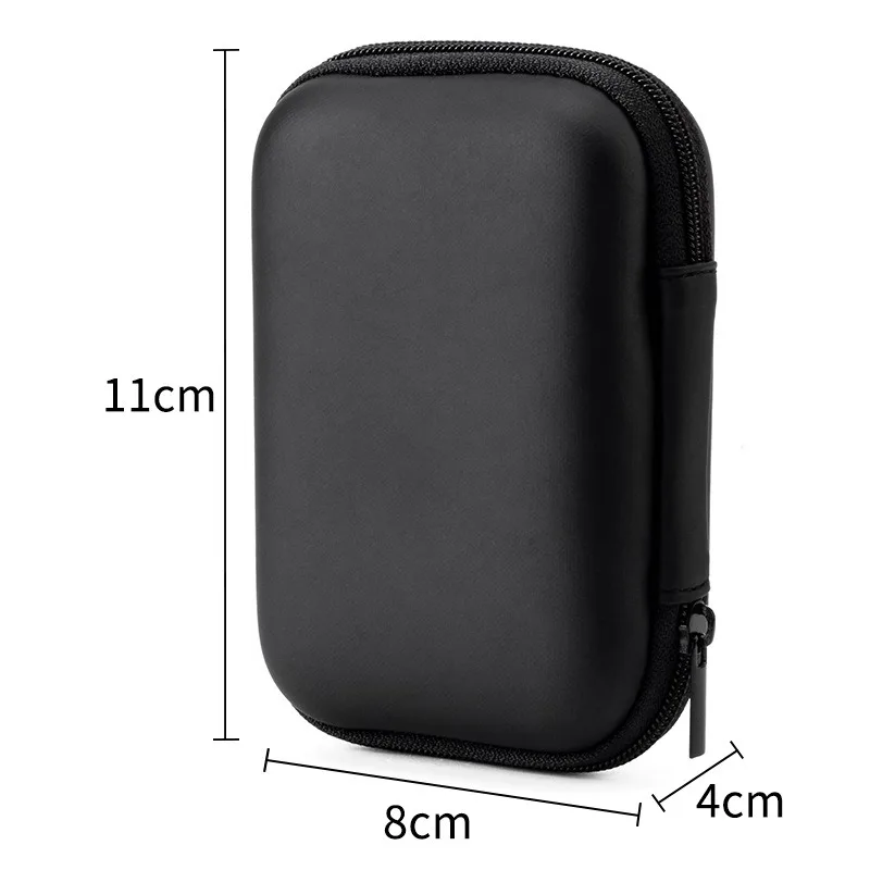 Square Data Cable Storage Zipper Bag Bluetooth Earphone Box Digital Camera Charger Hard Disk  Storage  Practical  Items