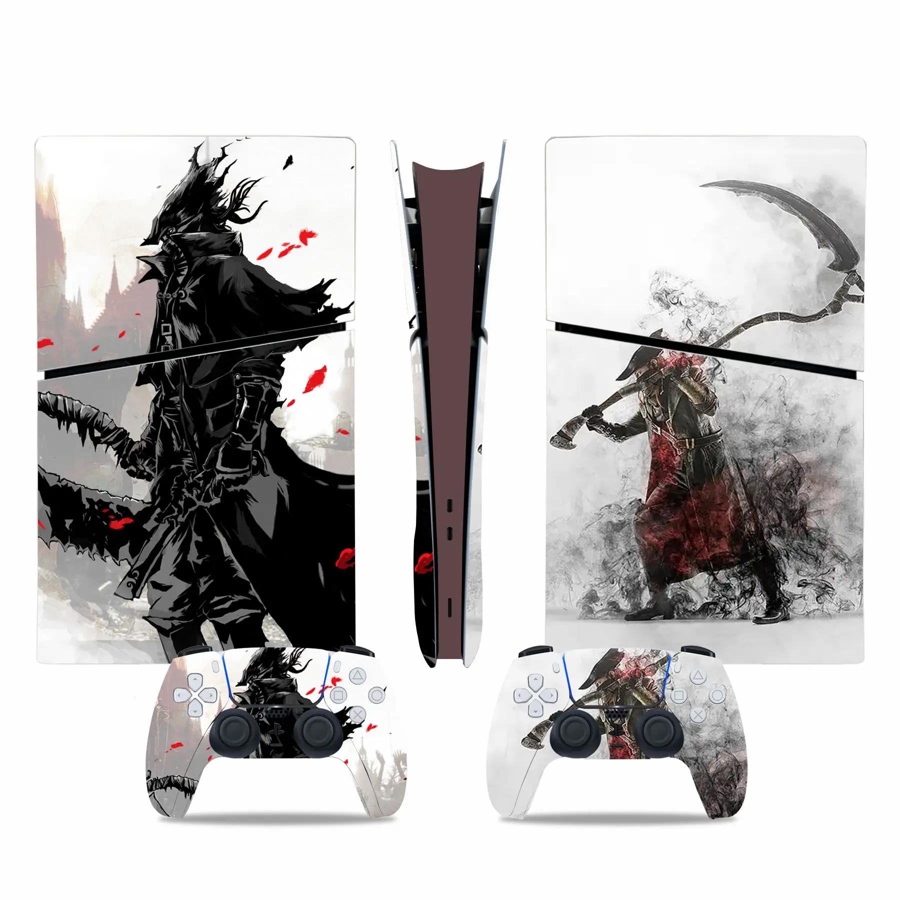 Pelli Per Console E Controller Per Ps5 Slim Digital Edition Per Controller Skin Decal Sticker Per Bloodborne