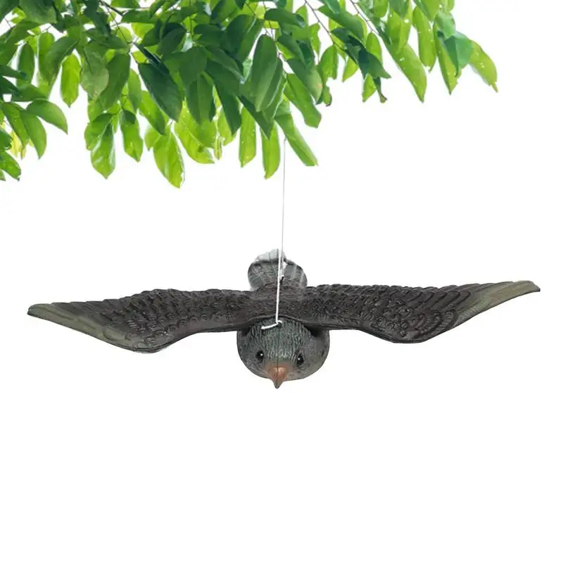 

Fake Flying Falcon Flying Bird Repelling Statues Weatherproof Repellenting Decorative Figurine With Hanging Cord